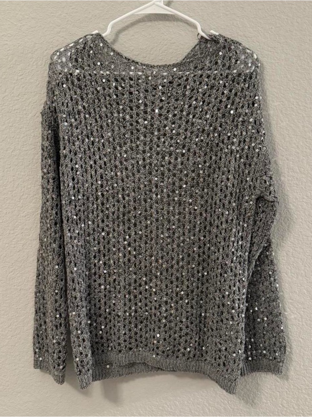 Zara Sequin Sweater Top